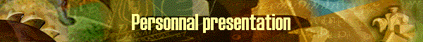 Personnal presentation